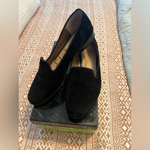 Sam Edelman Black Suede Loafer 8.5